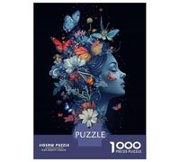 1000 Piece Jigsaw Puzzles for Adults Jigsaw Floral Fairy Butterflies Jigsaw Puzzle Toy Wall Decor But Fun And Humorous Fun at Home Activities, 38x26cm/1000pcs