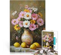 1000 Piece Jigsaw Puzzles for Adults Jigsaw “Floral Still Life Painting” Made of cardboard,Suitable for people aged 14 and above Anti-stress family game difficult challenge Gift For Birthdays。