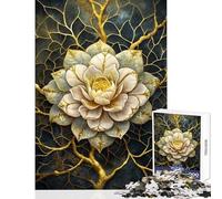 1000 Piece Jigsaw Puzzles for Adults Jigsaw Flower Kintsugi Japanese Hands-on Game Family Activities Educational Toy Help The Brain Exercise (38X52CM)