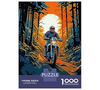 1000 Piece Jigsaw Puzzles for Adults Jigsaw Forest Rides Puzzles for Adults Brain Teaser Game Enhance Memory Fun Activities at Home 52x38cm/1000pcs