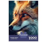 1000 Piece Jigsaw Puzzles for Adults Jigsaw Fox Closeup Face Jigsaws for Adults Toy Wall Decor Staycation Kill Time Unique Birthday And Xmas Gifts 38x26cm/1000pcs
