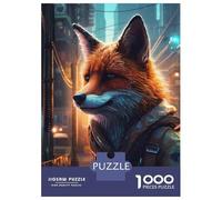1000 Piece Jigsaw Puzzles for Adults Jigsaw Fox Futuristic Jigsaws for Adults Toy Wall Decor Staycation Kill Time Unique Birthday And Xmas Gifts 38x26cm/1000pcs