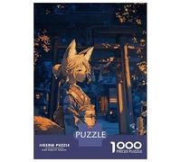1000 Piece Jigsaw Puzzles for Adults Jigsaw Fox Girl in Kimono Jigsaw Puzzle Toy Wall Decor But Fun And Humorous Fun at Home Activities, 70x50cm/1000pcs