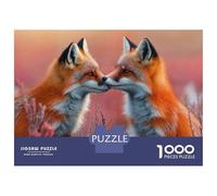 1000 Piece Jigsaw Puzzles for Adults Jigsaw Foxes in Love Jigsaws for Adults Toy Wall Decor Staycation Kill Time Unique Birthday And Xmas Gifts 70x50cm/1000pcs