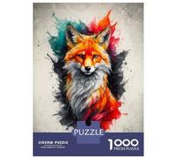 1000 Piece Jigsaw Puzzles for Adults Jigsaw Foxy Palette Puzzles for Adults Brain Teaser Game Enhance Memory Fun Activities at Home 52x38cm/1000pcs