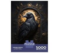 1000 Piece Jigsaw Puzzles for Adults Jigsaw Framed Crow Puzzles for Adults Anti-Stress Toys But Fun And Humorous Challenging Game Gifts 52x38cm/1000pcs