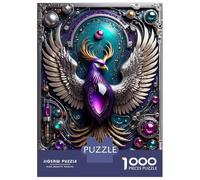 1000 Piece Jigsaw Puzzles for Adults Jigsaw Future Steampunk Phoenix Jigsaws for Adults Toy Wall Decor Staycation Kill Time Unique Birthday And Xmas Gifts 38x26cm/1000pcs