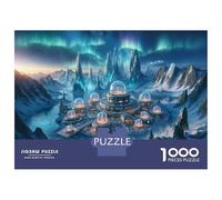 1000 Piece Jigsaw Puzzles for Adults Jigsaw Futuristic Alien Cityscape Jigsaw for Adults Family Games Birthday Present Unique Birthday And Xmas Gifts 70x50cm/1000pcs