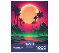 1000 Piece Jigsaw Puzzles for Adults Jigsaw Futuristic Synth Dreams Jigsaws for Adults Toy Wall Decor Staycation Kill Time Unique Birthday And Xmas Gifts 38x26cm/1000pcs