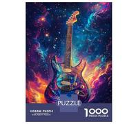 1000 Piece Jigsaw Puzzles for Adults Jigsaw Galactic Guitar Glow Adult Jigsaw Puzzle Hands-on Game Perfect Decoration Challenging Game Gifts 70x50cm/1000pcs