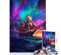 1000 Piece Jigsaw Puzzles for Adults Jigsaw Galactic Sail Voyage - Educational Games Learning Educational Educational Toy Suitable for Desktop Decoration (50x75cm)