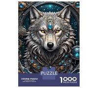 1000 Piece Jigsaw Puzzles for Adults Jigsaw Galactic Shaman Wolf Adult Jigsaw Puzzle Toy Wall Decor A Work of Art Fun Activities at Home 70x50cm/1000pcs