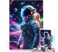 1000 Piece Jigsaw Puzzles for Adults Jigsaw Galactica Hunter Space DIY-Spielzeug mit passendem Poster und Quizblatt38x26cm