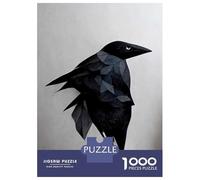 1000 Piece Jigsaw Puzzles for Adults Jigsaw Geometric Raven III Puzzles for Adults Relax Games Birthday Present Christmas Birthday Gifts 70x50cm/1000pcs