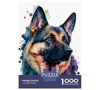 1000 Piece Jigsaw Puzzles for Adults Jigsaw German Shepherd Jigsaws for Adults Toy Wall Decor Staycation Kill Time Unique Birthday And Xmas Gifts 70x50cm/1000pcs