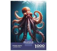 1000 Piece Jigsaw Puzzles for Adults Jigsaw Giant Pacific Octopus Puzzles for Adults Brain Teaser Game Enhance Memory Fun Activities at Home 70x50cm/1000pcs