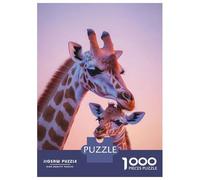 1000 Piece Jigsaw Puzzles for Adults Jigsaw Giraffe Mother And Calf Puzzles for Adults Anti-Stress Toys But Fun And Humorous Challenging Game Gifts 70x50cm/1000pcs