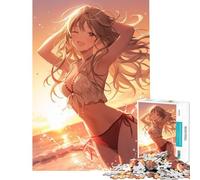1000 Piece Jigsaw Puzzles for Adults Jigsaw Girl Emerging From Sea Toys Educational Games Practical Game Analysis And Logic Funny Gifts (Size 38x26cm)