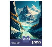 1000 Piece Jigsaw Puzzles for Adults Jigsaw Glacier Valley Adult Jigsaw Puzzle Toy Wall Decor A Work of Art Fun Activities at Home 70x50cm/1000pcs
