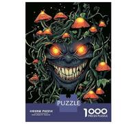1000 Piece Jigsaw Puzzles for Adults Jigsaw Goblincore Glowing Goblin with Mushrooms Jigsaw for Adults Family Game Wall Art Challenging Game Gifts 38x26cm/1000pcs
