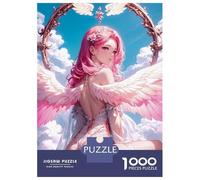 1000 Piece Jigsaw Puzzles for Adults Jigsaw Godly Angel Anime Girl Jigsaws for Adults Toy Wall Decor Staycation Kill Time Unique Birthday And Xmas Gifts 38x26cm/1000pcs