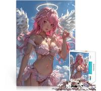1000 Piece Jigsaw Puzzles for Adults Jigsaw Godly Angel Anime Girl Schwierig Schwer Geburtstagsgeschenk, Geschenke38x26cm