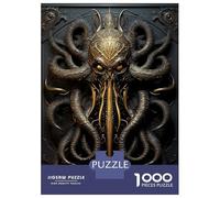 1000 Piece Jigsaw Puzzles for Adults Jigsaw Golden Horrors Kraken Jigsaw Puzzle Toy Wall Decor But Fun And Humorous Fun at Home Activities, 52x38cm/1000pcs
