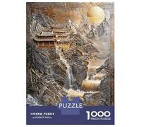 1000 Piece Jigsaw Puzzles for Adults Jigsaw Golden Japanese Zen Haven Jigsaw Puzzle Toy Wall Decor But Fun And Humorous Fun at Home Activities, 52x38cm/1000pcs