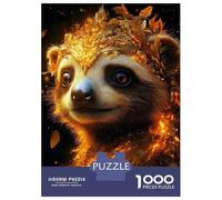 1000 Piece Jigsaw Puzzles for Adults Jigsaw Golden Meerkat Portrait Animal Jigsaw Puzzle Toy Wall Decor But Fun And Humorous Fun at Home Activities, 38x26cm/1000pcs