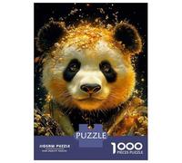 1000 Piece Jigsaw Puzzles for Adults Jigsaw Golden Panda Portrait Animal Jigsaw Puzzle Toy Wall Decor But Fun And Humorous Fun at Home Activities, 52x38cm/1000pcs