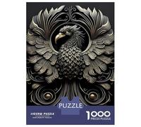 1000 Piece Jigsaw Puzzles for Adults Jigsaw Golden Phoenix Art Deco Puzzles for Adults Toy Wall Decor Perfect Decoration Challenging Game Gifts 52x38cm/1000pcs