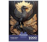 1000 Piece Jigsaw Puzzles for Adults Jigsaw Golden Phoenix God Art Jigsaw Puzzle Toy Wall Decor But Fun And Humorous Fun at Home Activities, 38x26cm/1000pcs