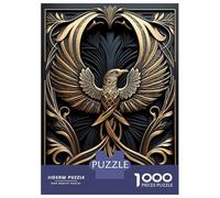 1000 Piece Jigsaw Puzzles for Adults Jigsaw Golden Wings Phoenix Puzzles for Adults Anti-Stress Toys But Fun And Humorous Challenging Game Gifts 52x38cm/1000pcs
