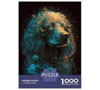 1000 Piece Jigsaw Puzzles for Adults Jigsaw Goldendoodle Dog Adult Jigsaw Puzzle Toy Wall Decor A Work of Art Fun Activities at Home 38x26cm/1000pcs
