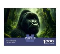 1000 Piece Jigsaw Puzzles for Adults Jigsaw Gorilla in The Jungle Puzzle for Adults Hands-on Game Analysis And Logic Challenging Game Gifts 70x50cm/1000pcs