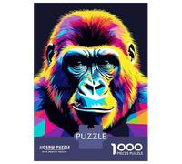 1000 Piece Jigsaw Puzzles for Adults Jigsaw Gorilla Pop Art 2 Jigsaw Puzzle Toy Wall Decor But Fun And Humorous Fun at Home Activities, 70x50cm/1000pcs