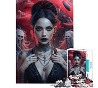 1000 Piece Jigsaw Puzzles for Adults Jigsaw Gothic Enchantment Practical Game Toy Intellectual Game Art Work Gifts Birthday Present (Size 38x26cm)