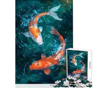 1000 Piece Jigsaw Puzzles for Adults Jigsaw Graceful Ripples Hands-on Game Family Activities Educational Toy Help The Brain Exercise (38X52CM)