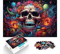 1000 Piece Jigsaw Puzzles for Adults Jigsaw graffiti skull art Challenging Difficult Puzzle 26x38cm gifts for friends and family