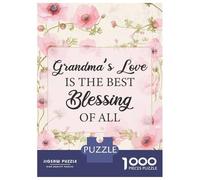 1000 Piece Jigsaw Puzzles for Adults Jigsaw Grandmas Love Blessing Puzzles for Adults Brain Teaser Game Enhance Memory Fun Activities at Home 70x50cm/1000pcs