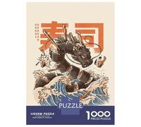 1000 Piece Jigsaw Puzzles for Adults Jigsaw GREAT SUSHI DRAGON Puzzles for Adults Anti-Stress Toys Presents for Women Fun Activities at Home 70x50cm/1000pcs