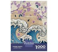 1000 Piece Jigsaw Puzzles for Adults Jigsaw Great Wave Off Kanagawa (2) Puzzles for Adults Toy Wall Decor Perfect Decoration Challenging Game Gifts 38x26cm/1000pcs
