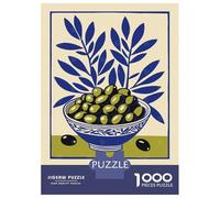 1000 Piece Jigsaw Puzzles for Adults Jigsaw Greece Olives Adult Puzzles Toy Wall Decor Presents for Women Christmas Birthday Gifts 52x38cm/1000pcs