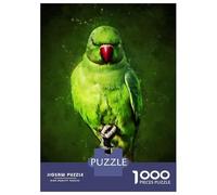 1000 Piece Jigsaw Puzzles for Adults Jigsaw Green Parrot Puzzles for Adults Relax Games Birthday Present Christmas Birthday Gifts 52x38cm/1000pcs
