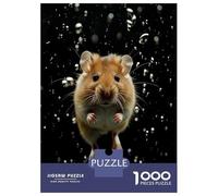 1000 Piece Jigsaw Puzzles for Adults Jigsaw Hamster Through Raindrops Puzzles for Adults Anti-Stress Toys Presents for Women Fun Activities at Home 52x38cm/1000pcs