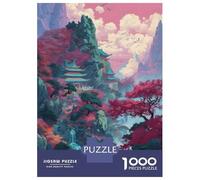 1000 Piece Jigsaw Puzzles for Adults Jigsaw Heavenly Village 1 Jigsaws for Adults Toy Wall Decor Staycation Kill Time Unique Birthday And Xmas Gifts 70x50cm/1000pcs