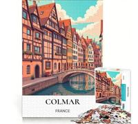 1000 Piece Jigsaw Puzzles for Adults Jigsaw Hidden Gems in Colmar Wall Decoration for Educational Game Gift For Birthdays 50x75cm
