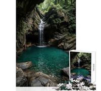 1000 Piece Jigsaw Puzzles for Adults Jigsaw Hidden Waterfall Educational Games Home Art Decor DIY Toys Help The Brain Exercise (50X75cm)
