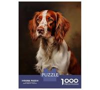1000 Piece Jigsaw Puzzles for Adults Jigsaw Irish Red And White Setter Puzzles for Adults Toy Wall Decor Perfect Decoration Challenging Game Gifts 52x38cm/1000pcs