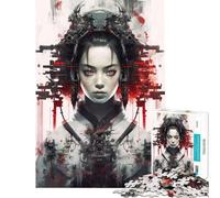 1000 Piece Jigsaw Puzzles for Adults Jigsaw Japanese Cyberpunk Girl Help The Brain Exercise Precision Cutting Impossible Game Suitable for Ages 14 And Up (50x75cm)